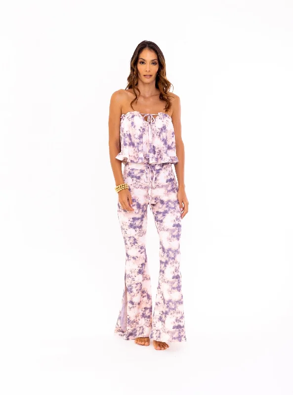 Weekend Savings Galore Bardot Blush Tie Dye Lounge Pants