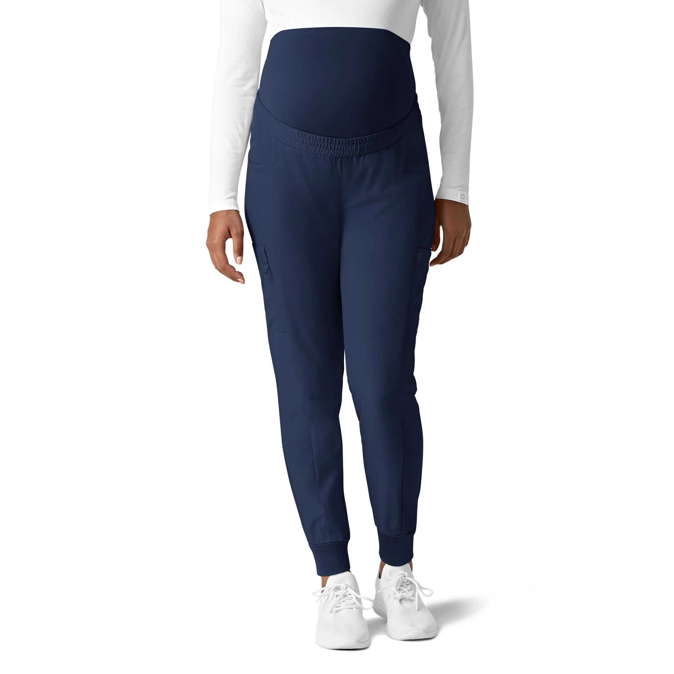 Weekend Bargains Just for You Wink Maternity Jogger Scrub Pant - Navy