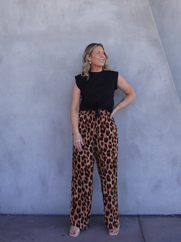 Lowest Price Roxy Pants - Dark Leopard