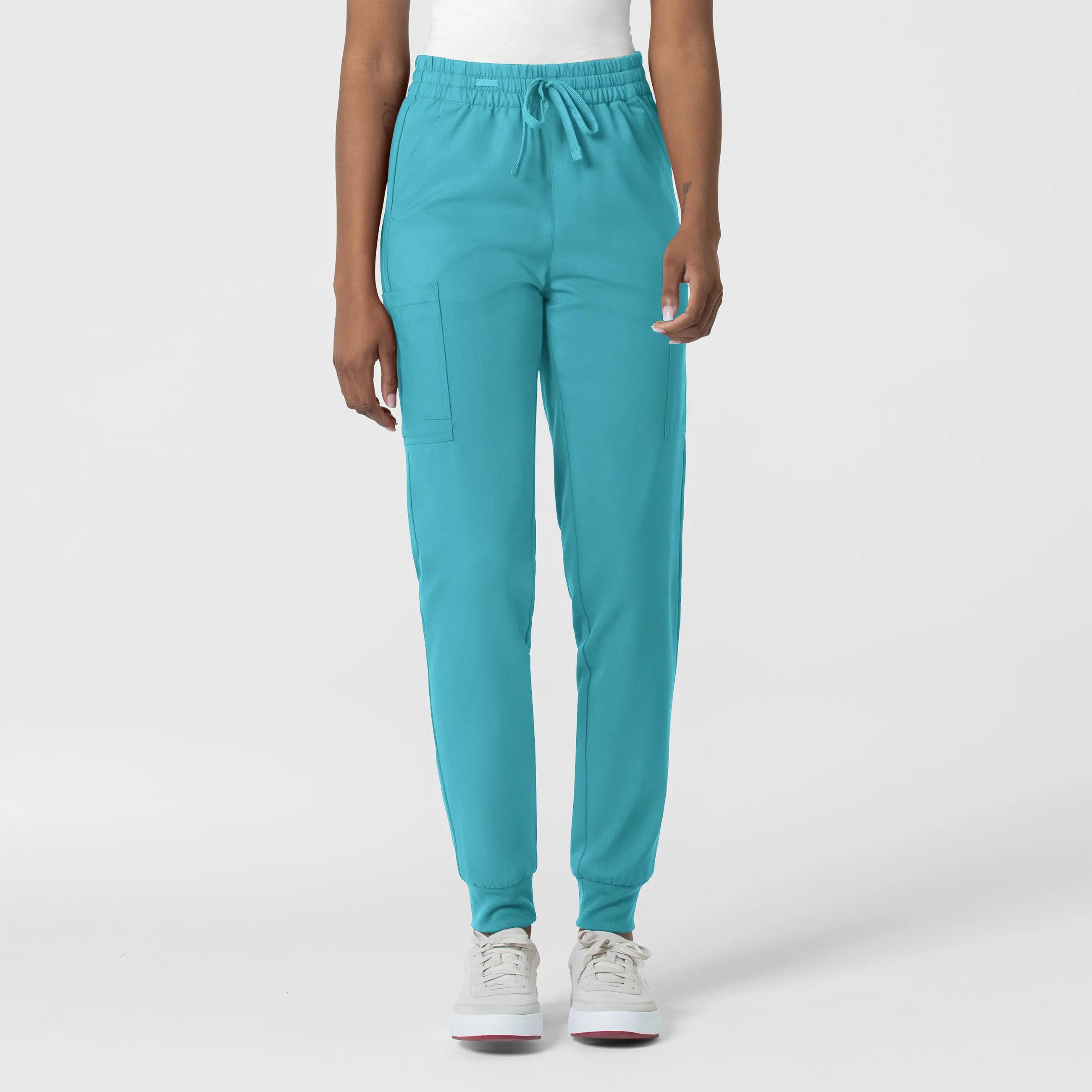 Take Advantage Wink Women's Thrive Cargo Jogger Scrub Pant - Teal