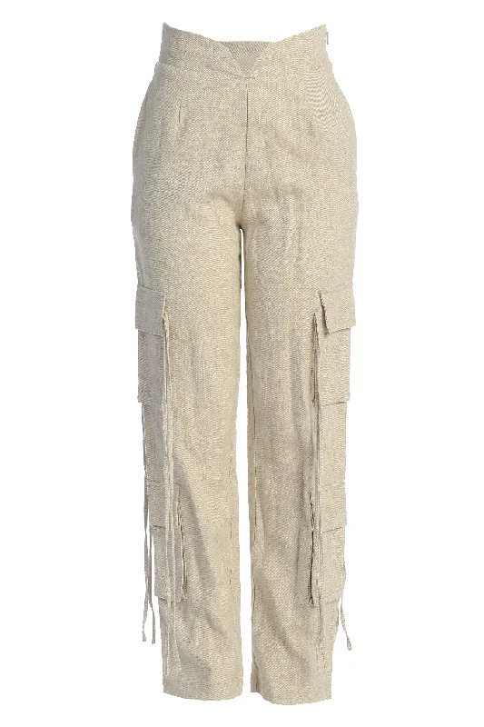 Don't Miss Out Natural Better Half Linen Utility Pants