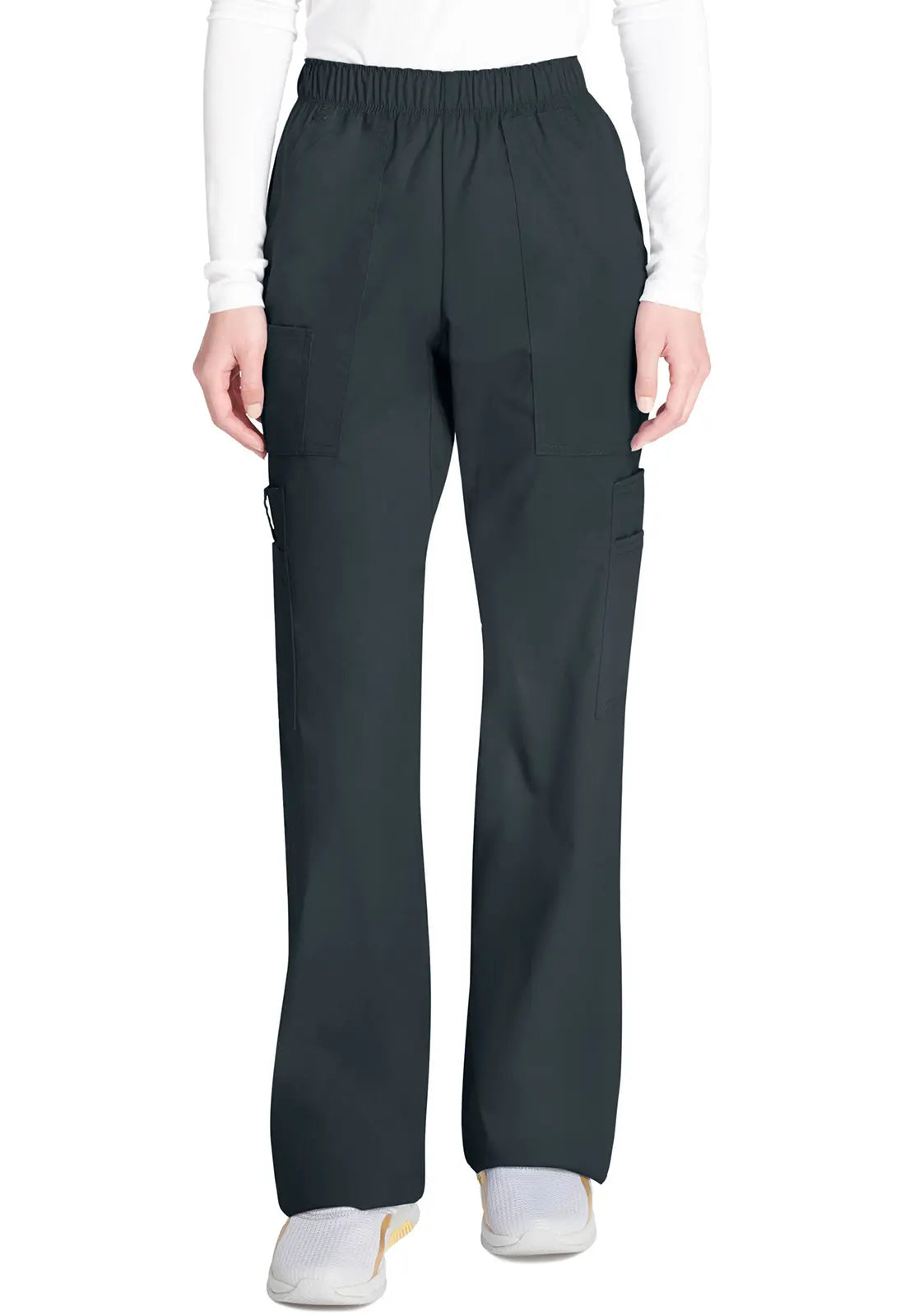 Exclusive Offers Cherokee Women's Mid Rise Pull-On Cargo Pant - Pewter