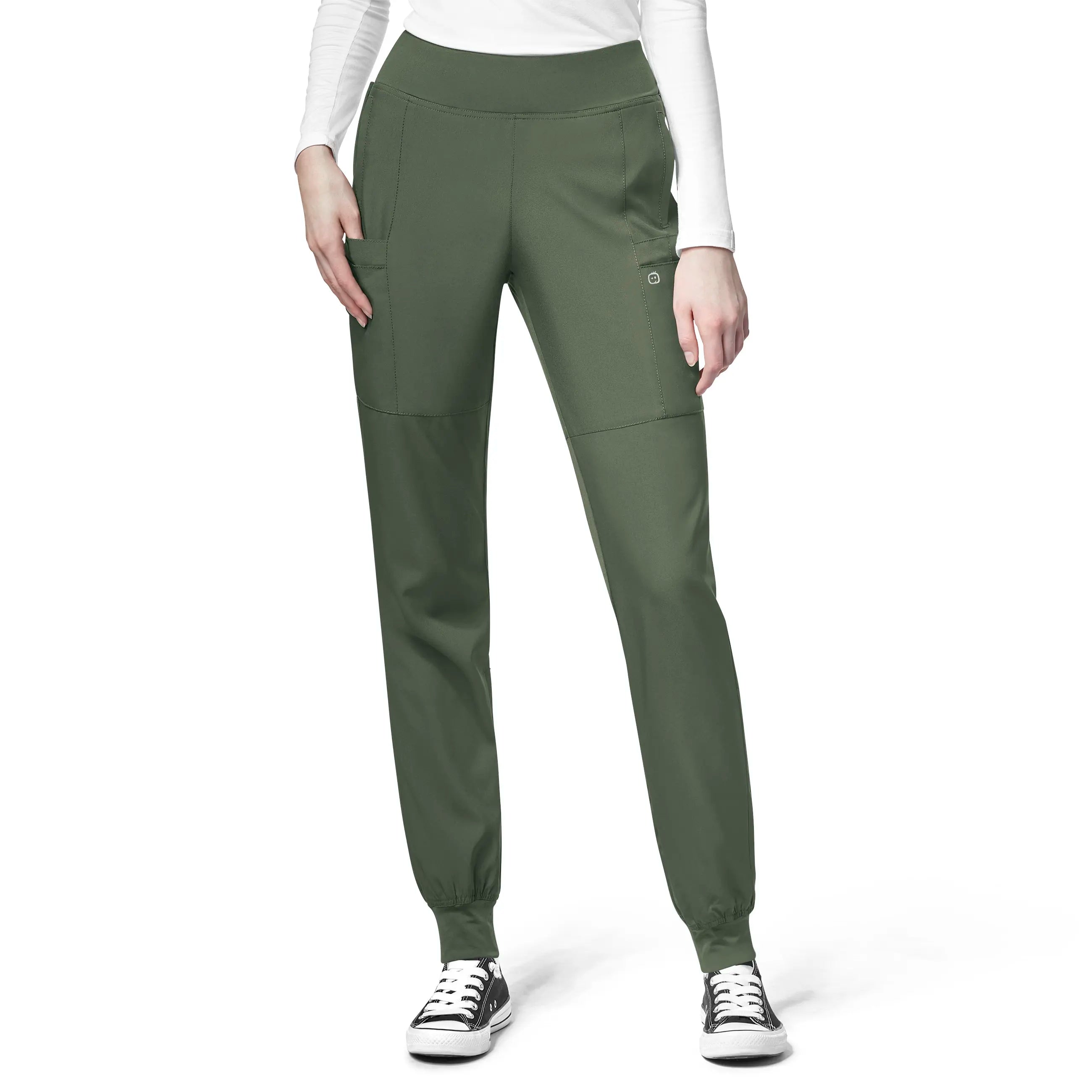 Weekend Offers That Impress Wink Women's Comfort Waist Cargo Jogger Scrub Pant - Olive Weekend Offers That Impress Wink Women's Comfort Waist Cargo Jogger Scrub Pant - Olive