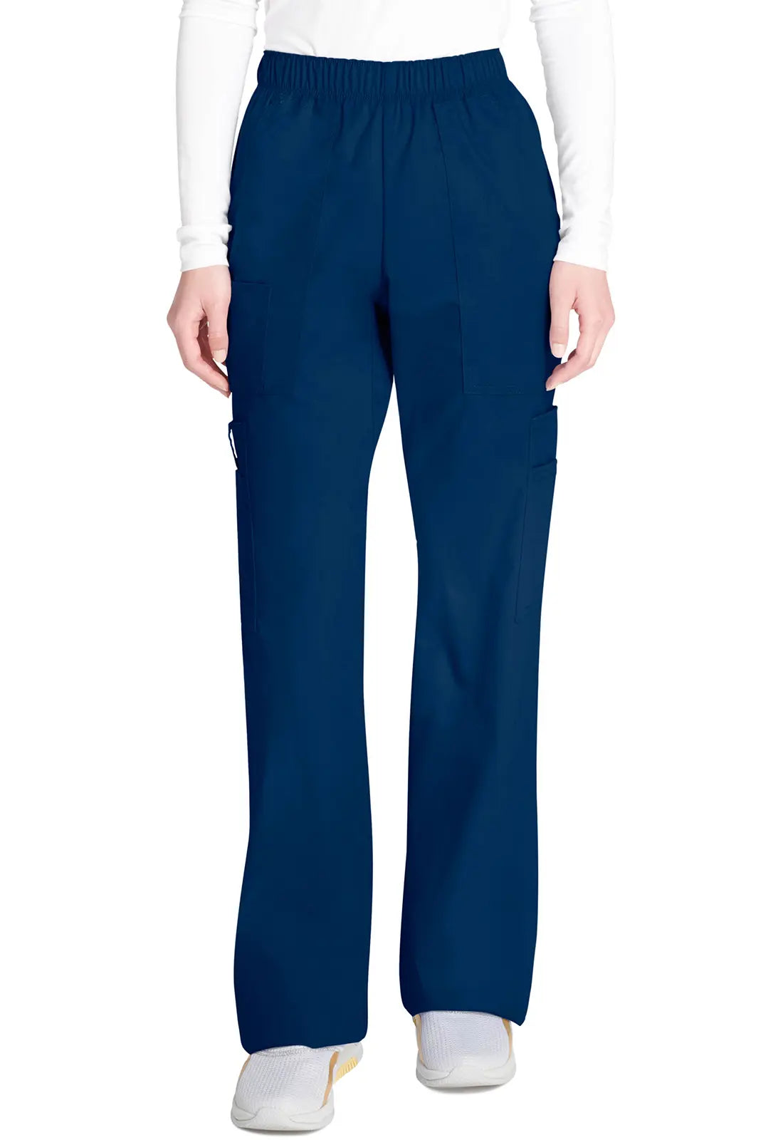 Deal of the Week Cherokee Women's Mid Rise Pull-On Cargo Pant - Navy