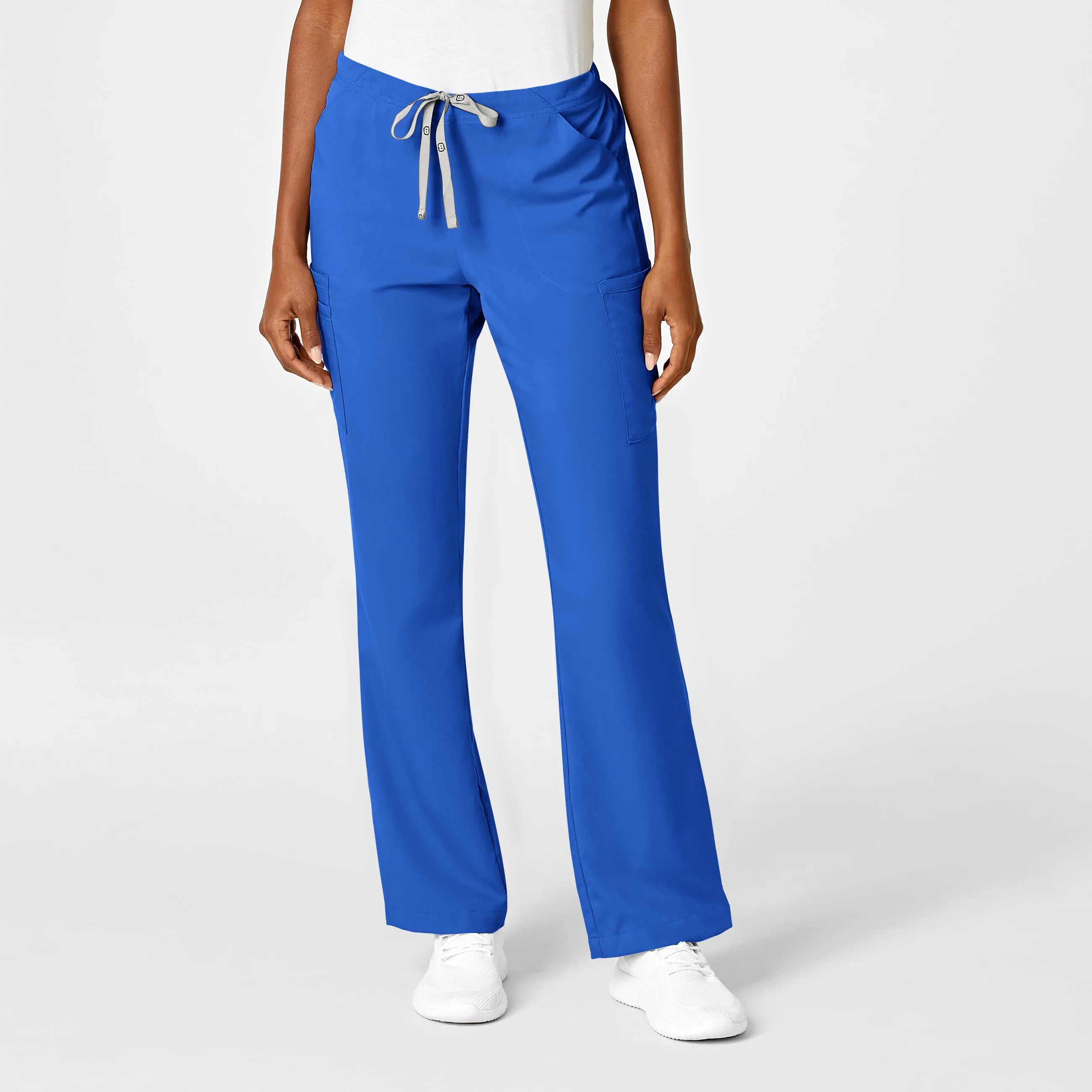 Special Discount Wink Women's Moderate Flare Leg Cargo Scrub Pant - Royal Blue