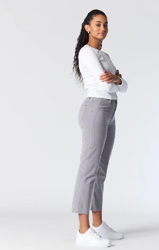 Weekend Offers That Dazzle SHELIA FRONT POCKET STRAIGHT IN QUARRY CORD