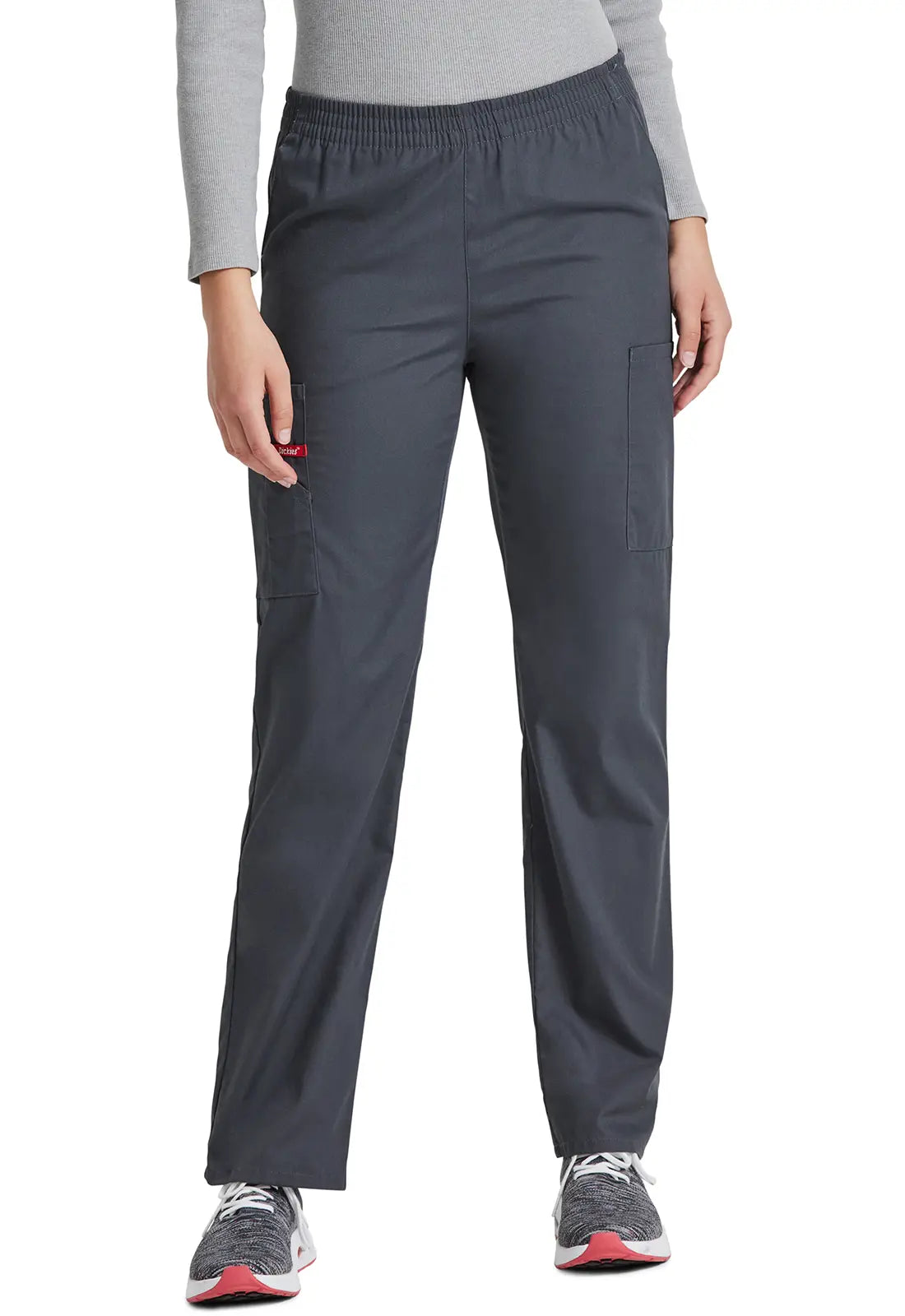 Weekend Bargains Galore Dickies 6-Pocket Natural Rise Tapered Leg Pull-on Pant - Pewter