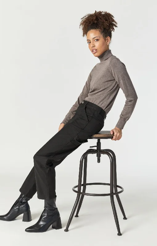 Weekend Offers That Sizzle LUISA STRAIGHT LEG IN BLACK LUXE TWILL