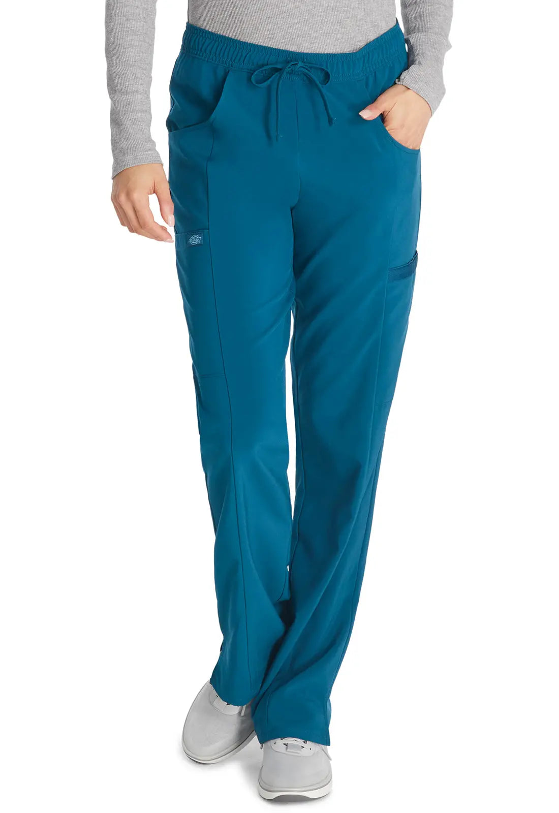 Great Deal Dickies Mid Rise Straight Leg Drawstring Pant - Caribbean Blue