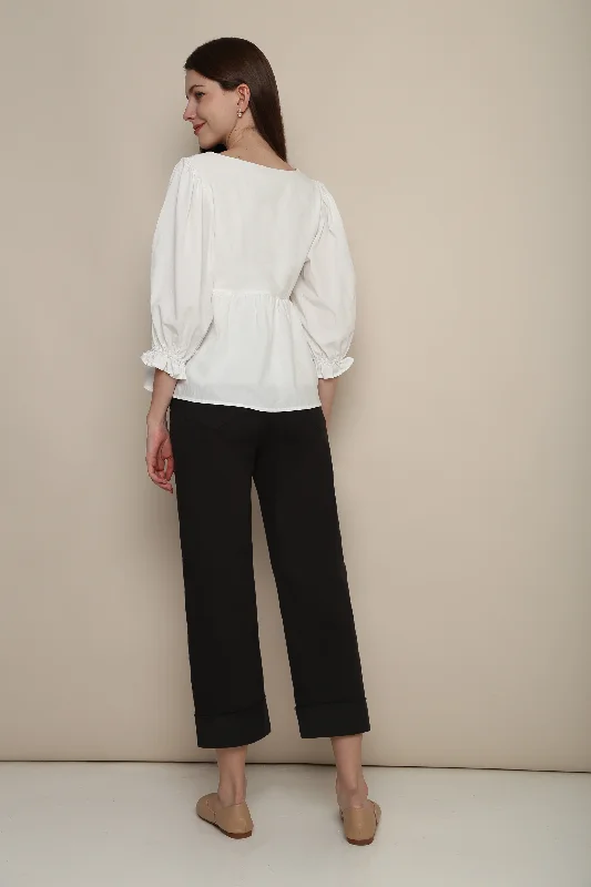 Make Your Weekend Count with Savings Sulla Cuffed Smart Pants Black