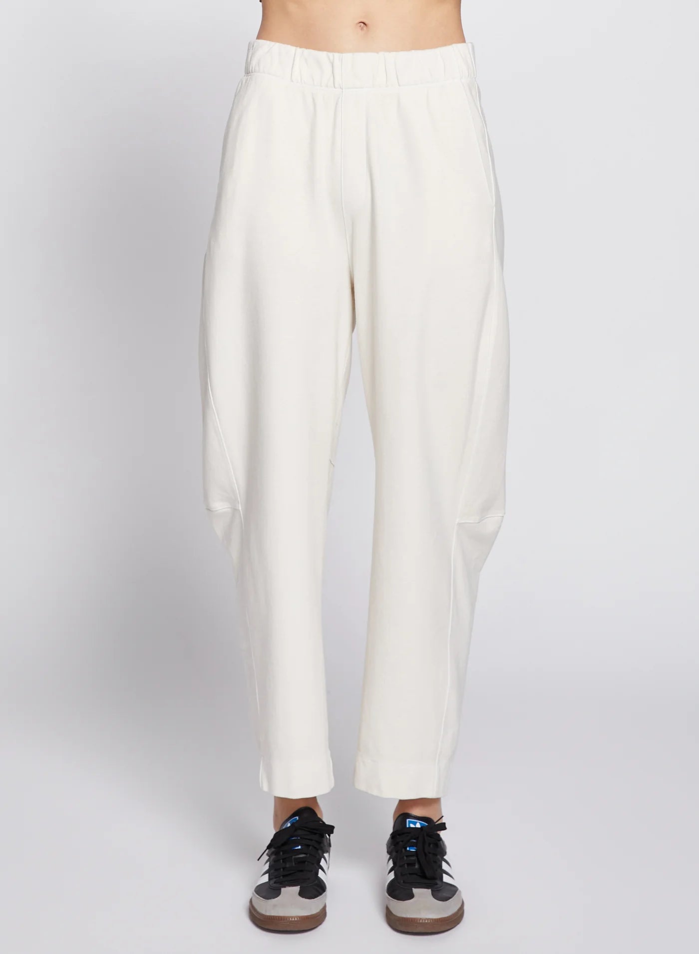 Closeout Ponte Barrel Pant Cream