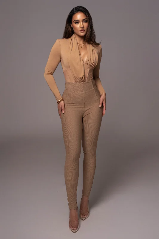 Time-Limited Offer Sand Ultra High Waist Skinny Pants