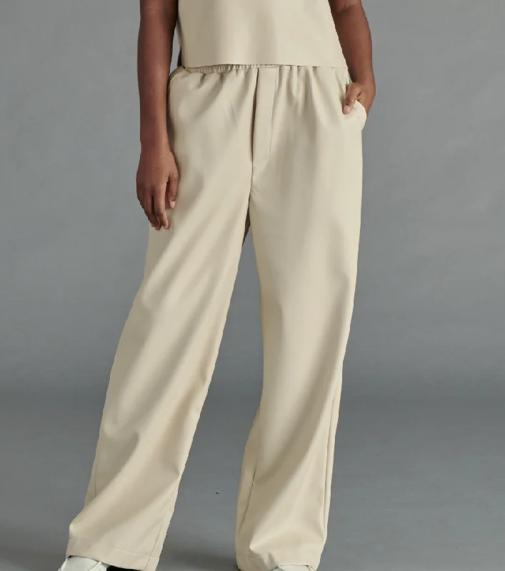 Epic Value Gilda Bone Vegan Leather Pant by Steve Madden