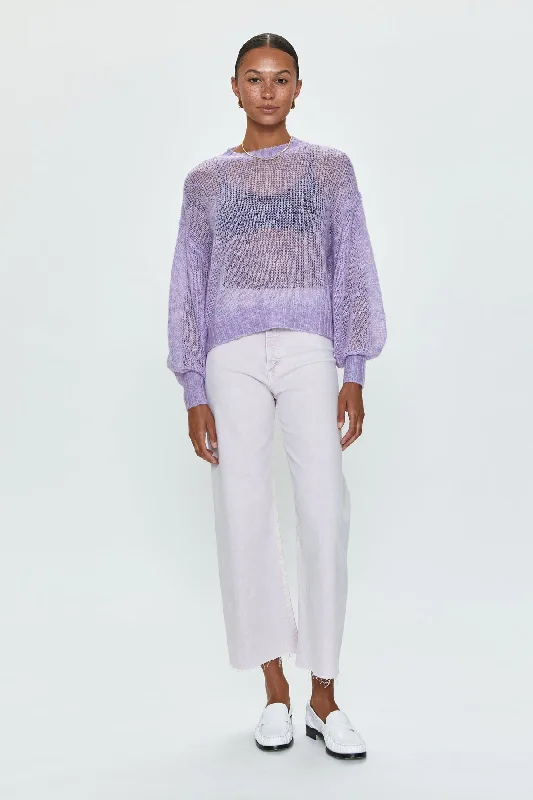 New Deals Penny Crop Wide Leg in Lavender Haze
