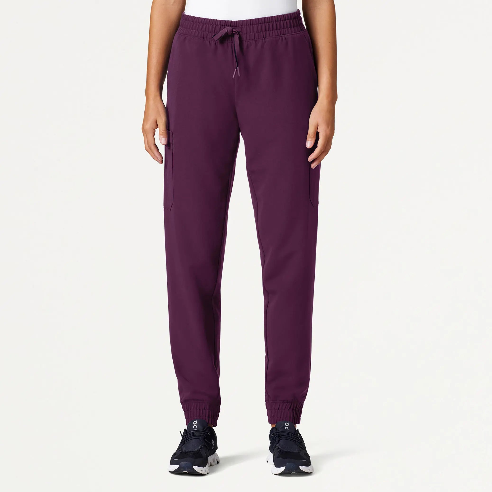 Weekend Specials to Relish Jaanuu Women's Neo Everyday Cargo Scrub Jogger - Dark Amethyst