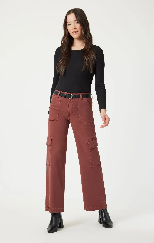 Buy Today ALVA STRAIGHT CARGO IN CHERRY LUXE TWILL