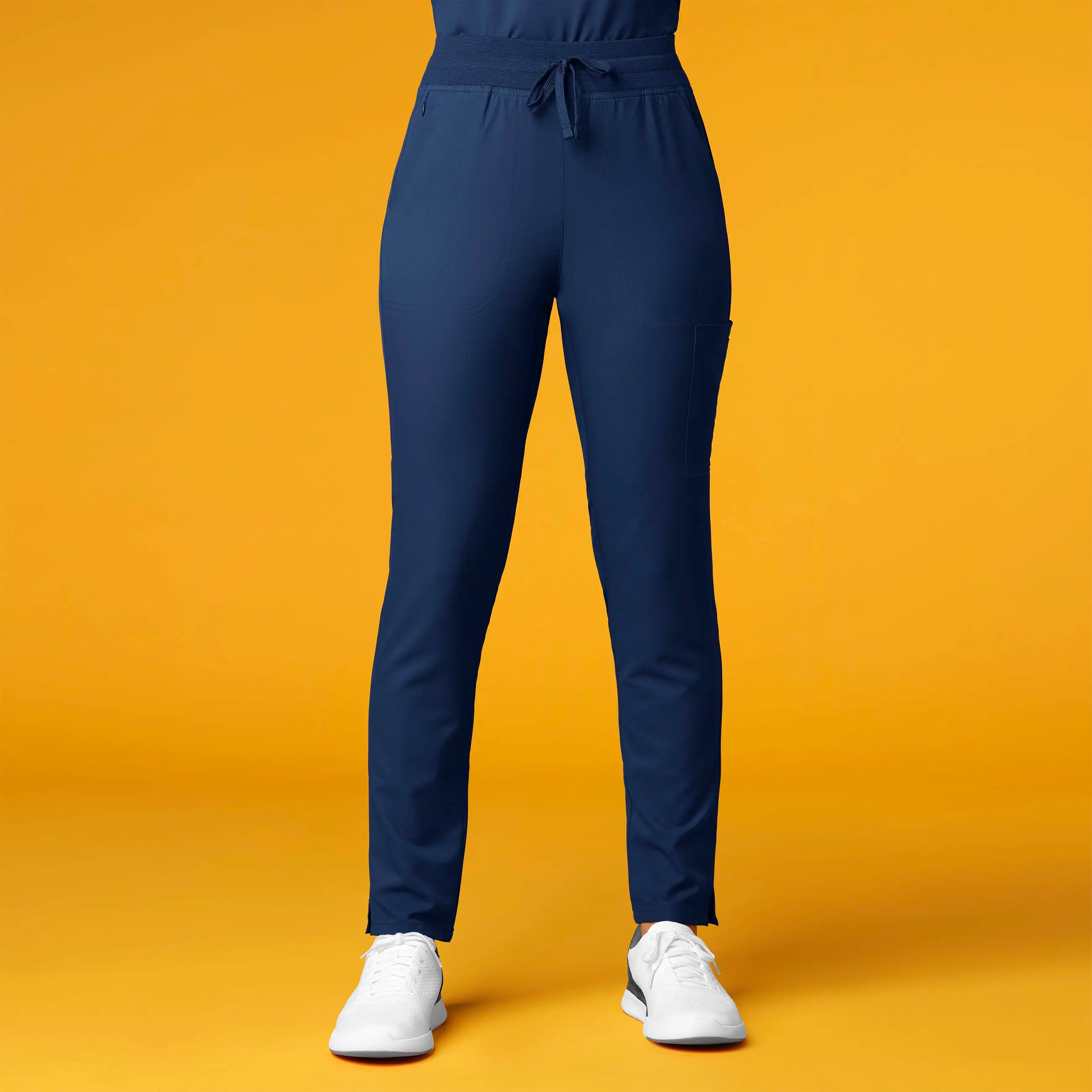 Price Cut Wink Women's Cargo Straight Slim Leg Scrub Pant - Navy