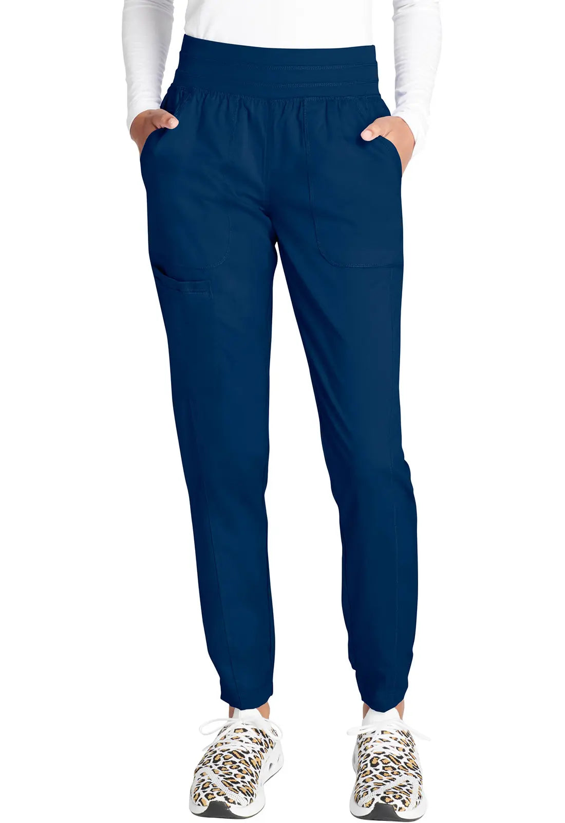 Amazing Deals Cherokee Women's Natural Rise Jogger - Navy