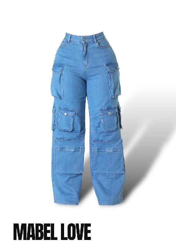 Hot Deal Trendy Cargo Denim Pants