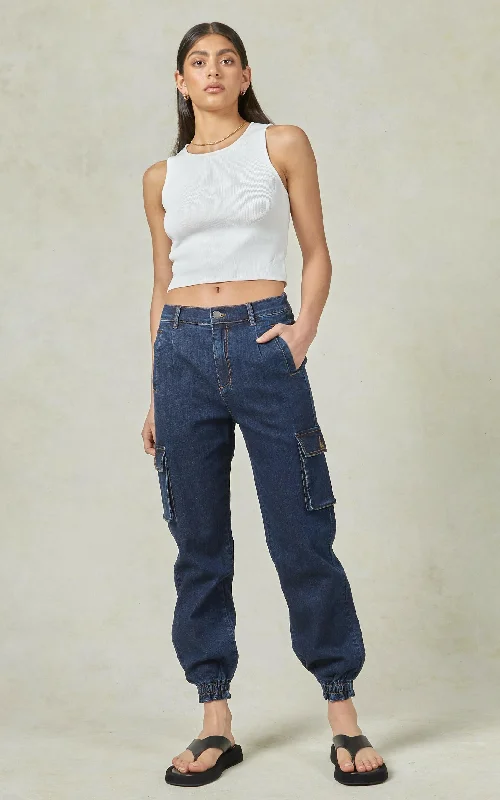 Weekend Discounts You Deserve Mora Cargo Denim Pants