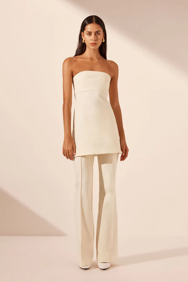 The Best Deal Lani Boot Cut Flared Pant - Rice