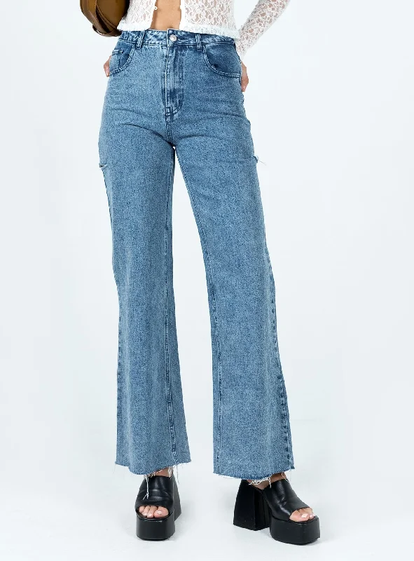 Weekend Bargains to Enjoy Flloyd Wide Leg Jean Denim