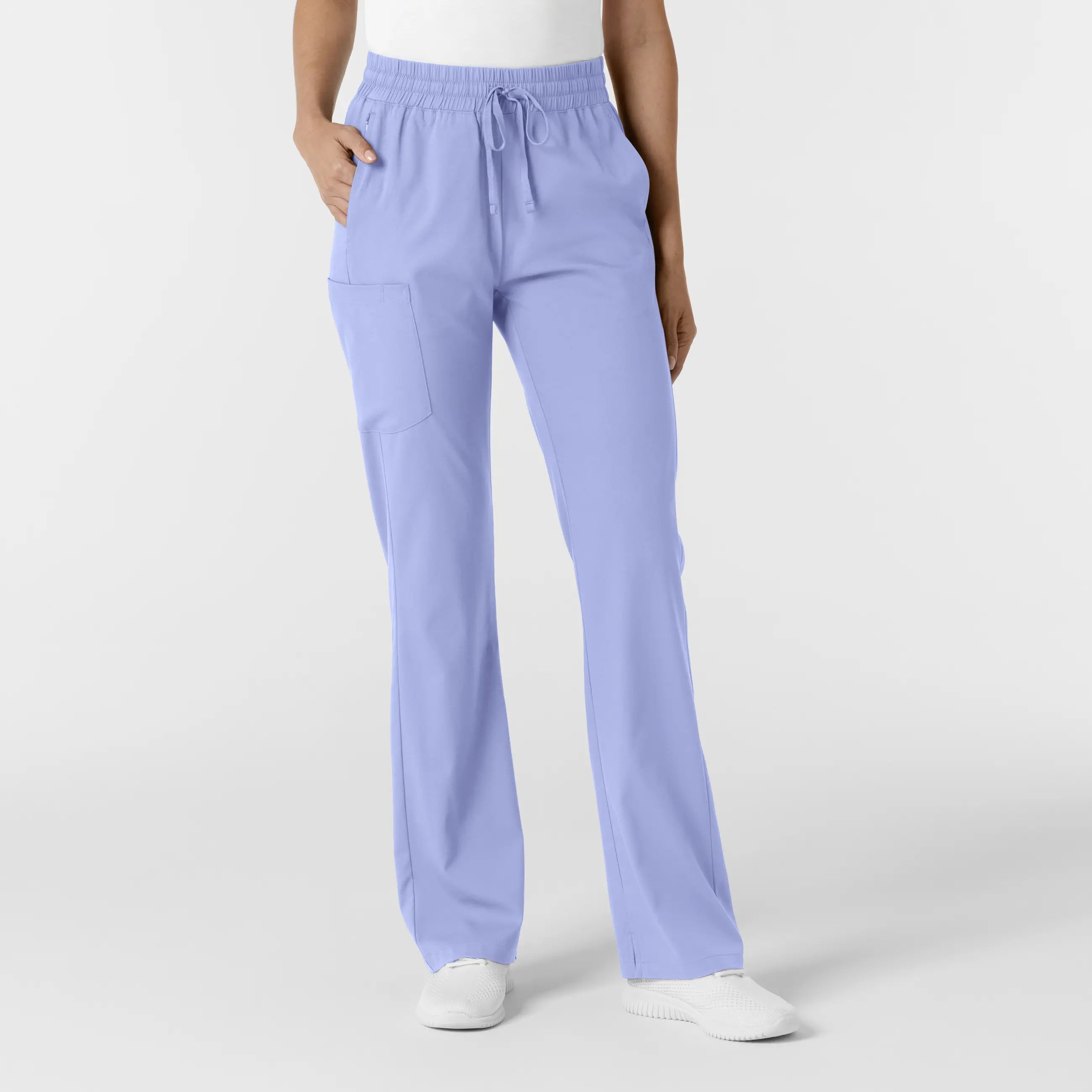 Discount Extravaganza Wink Women's Bootcut Scrub Pant - Ceil Blue
