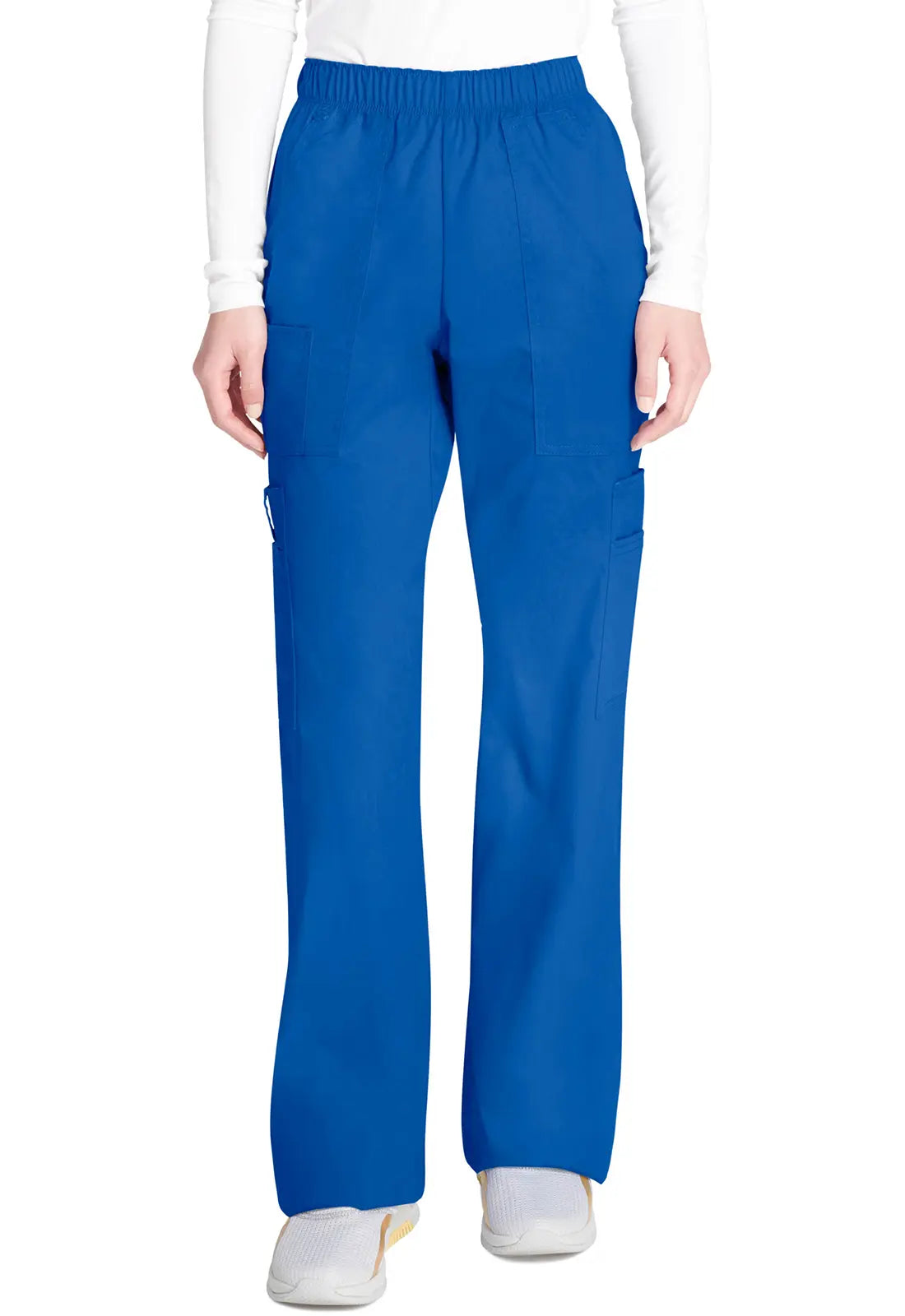 Fantastic Deals Cherokee Women's Mid Rise Pull-On Cargo Pant - Royal Blue