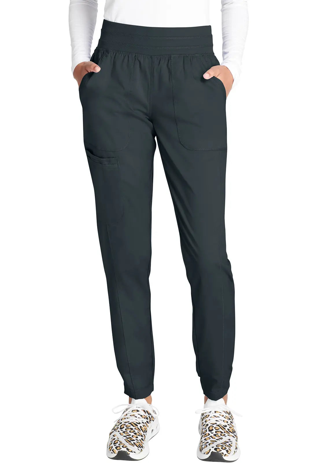 Bonus Savings Cherokee Women's Natural Rise Jogger - Pewter