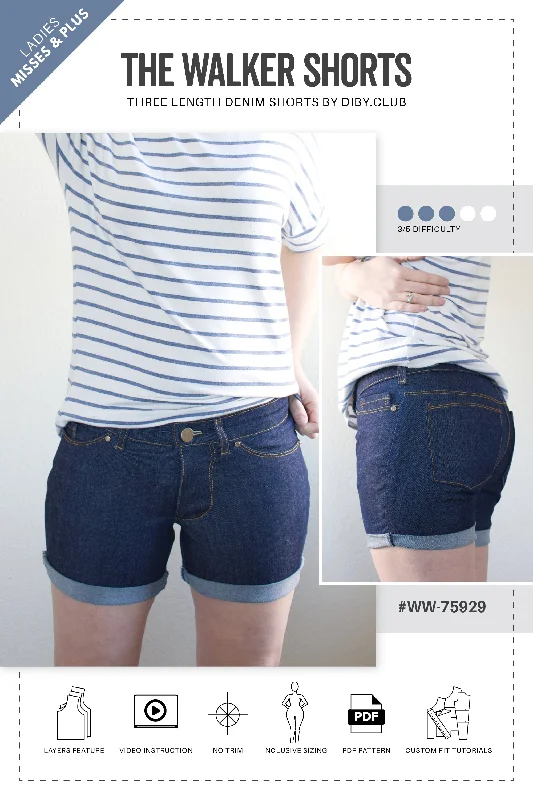 Big Savings Walker Stretch Denim Shorts