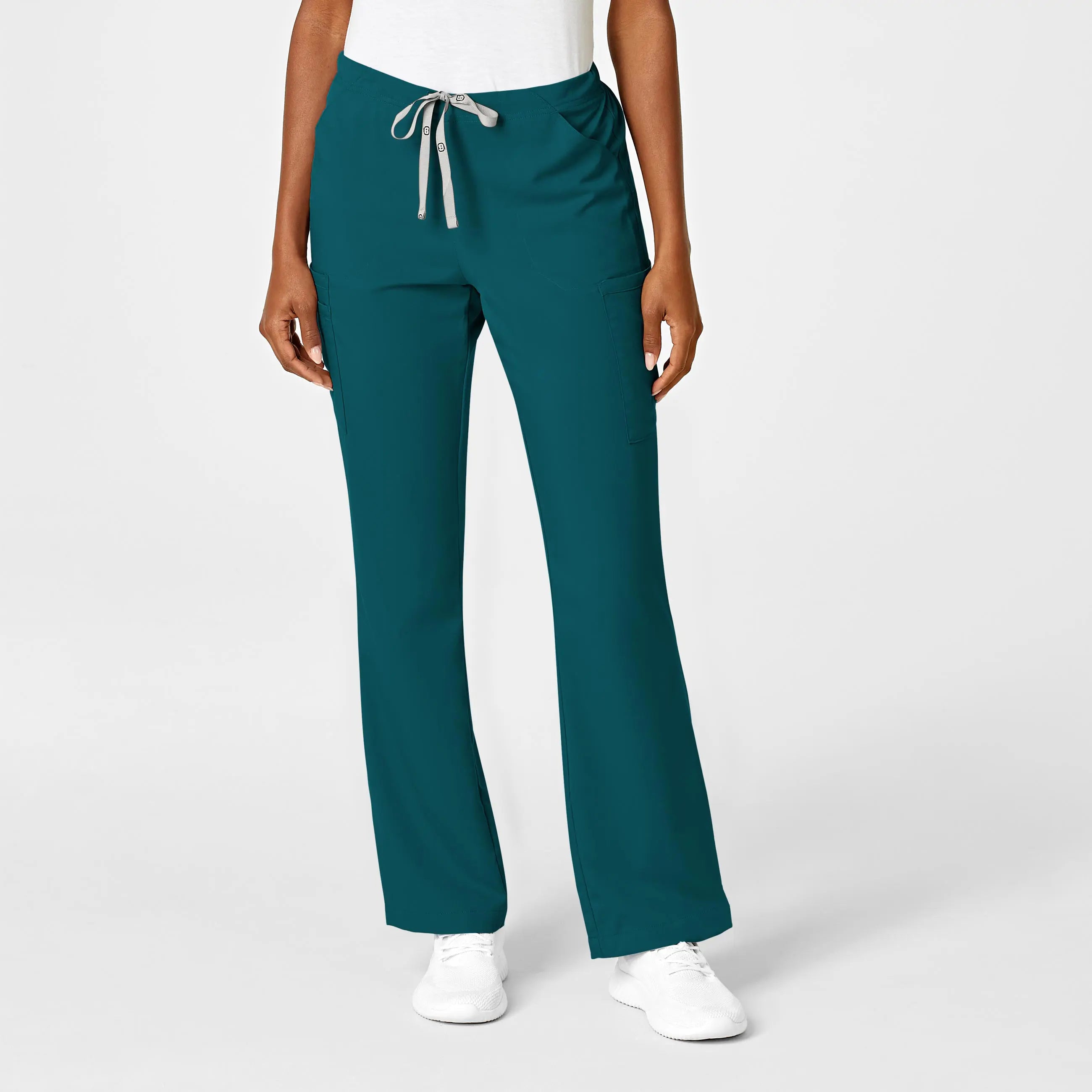 Time-Limited Offer Wink Women's Moderate Flare Leg Cargo Scrub Pant - Caribbean Blue
