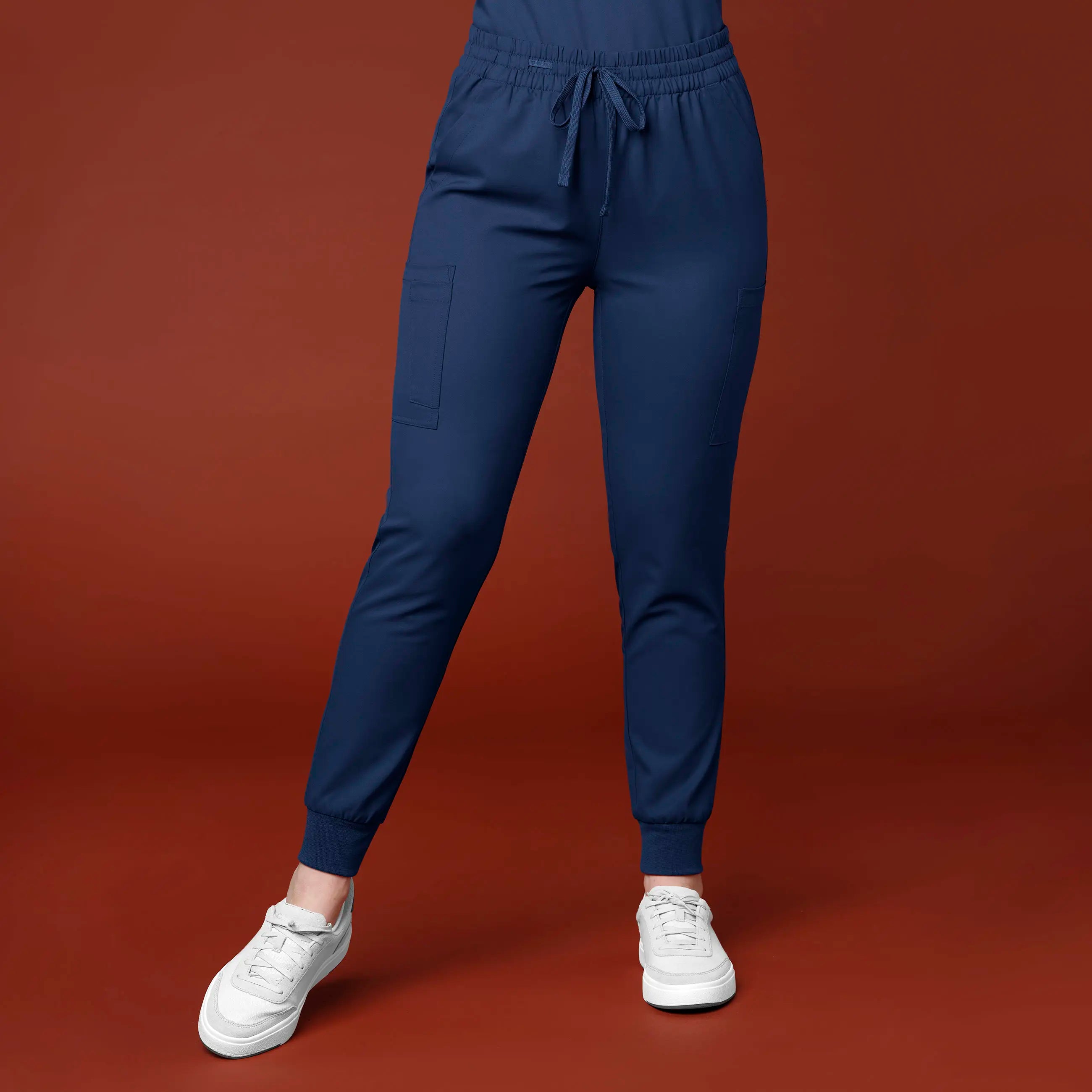 Value Deals Wink Women's Thrive Cargo Jogger Scrub Pant - Navy