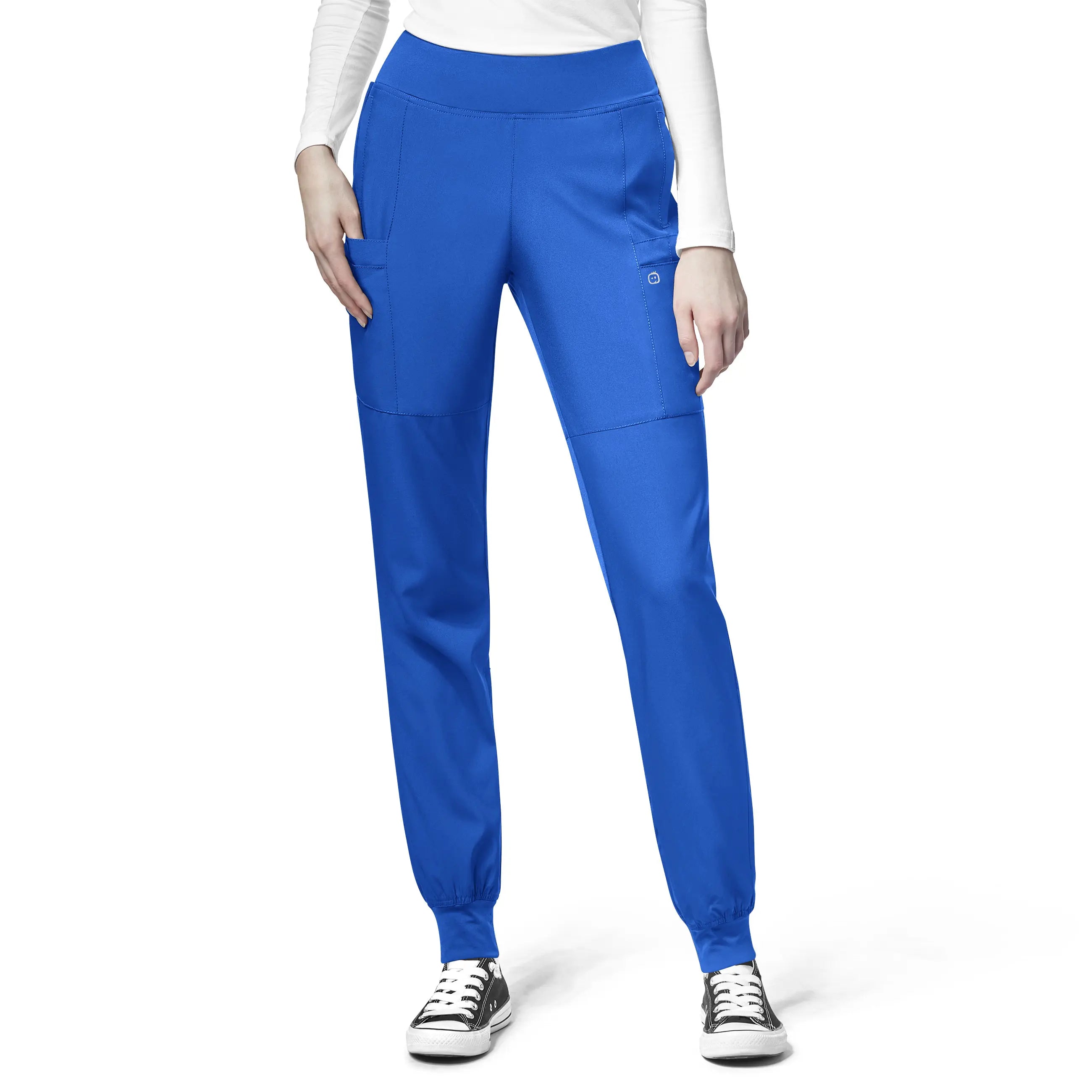 Weekend Savings Fiesta Wink Women's Comfort Waist Cargo Jogger Scrub Pant - Royal Blue Weekend Savings Fiesta Wink Women's Comfort Waist Cargo Jogger Scrub Pant - Royal Blue