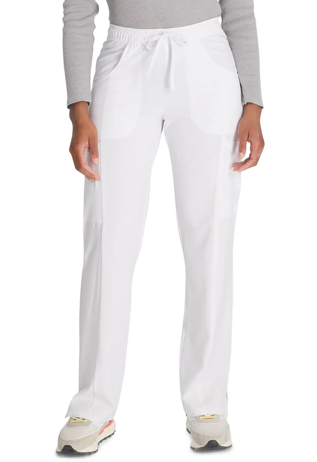 Markdown Sale Dickies Mid Rise Straight Leg Drawstring Pant - White