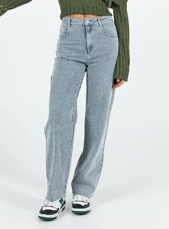 Weekend Savings Bonanza Garza Wide Leg Jeans Denim