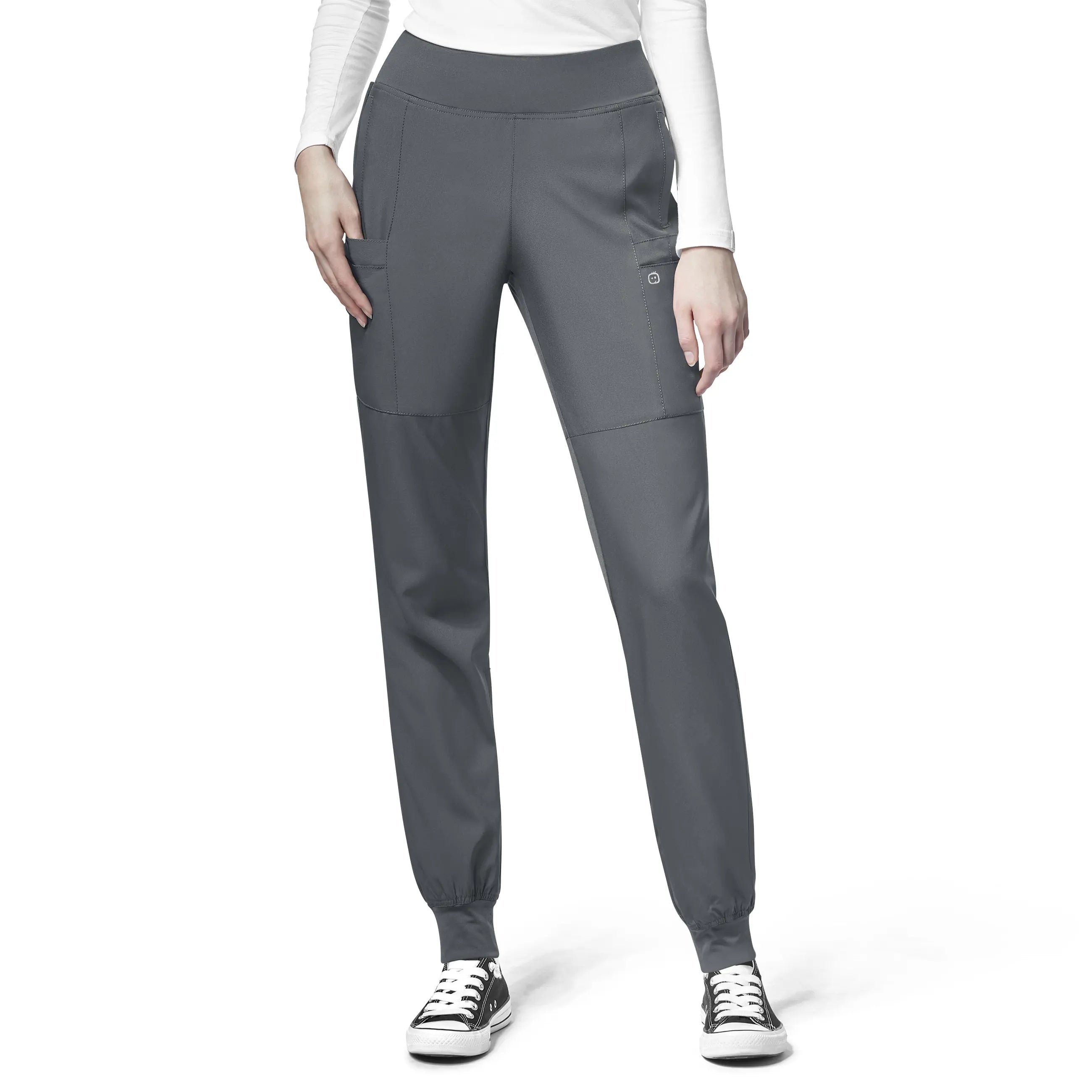 Weekend Deals That Sizzle Wink Women's Comfort Waist Cargo Jogger Scrub Pant - Pewter Weekend Deals That Sizzle Wink Women's Comfort Waist Cargo Jogger Scrub Pant - Pewter