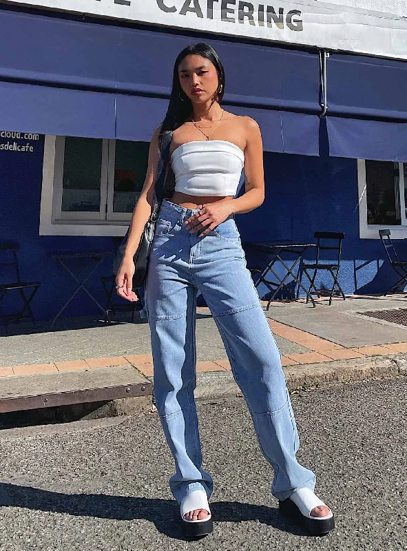 Weekend Deals That Spark Copeland Jeans Light Wash Denim