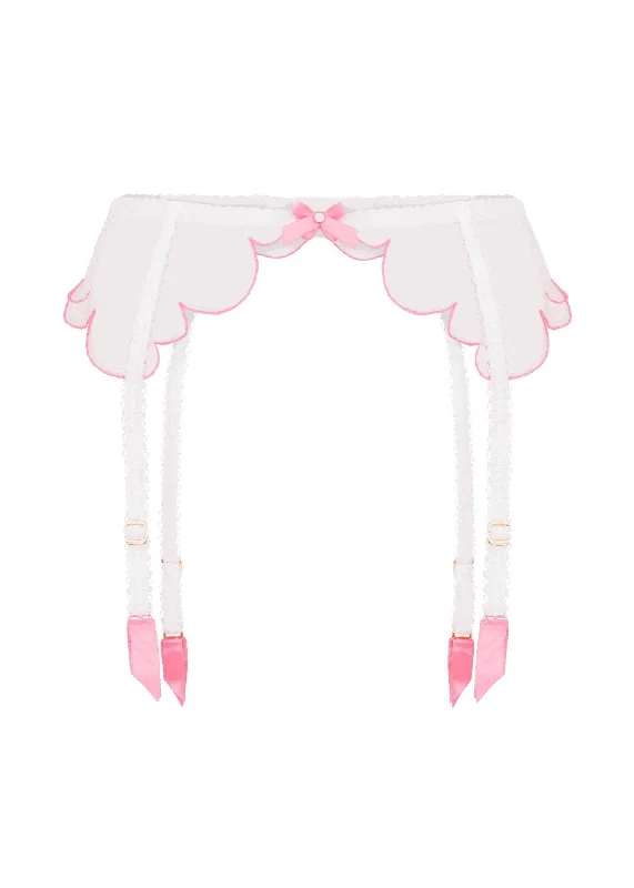Mega Discount Lorna Suspender (White / Pink)