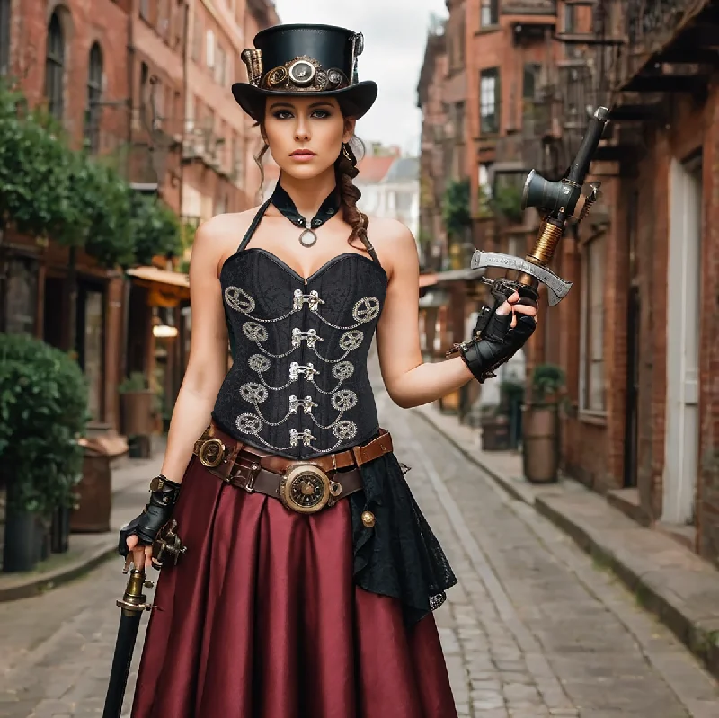 Early Bird Discount Aline Steampunk Corset