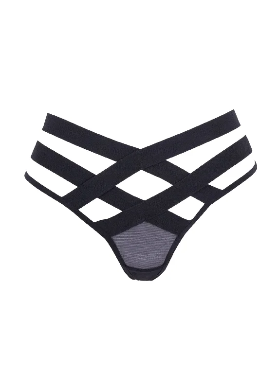 Deep Savings Emilia (Black) Thong
