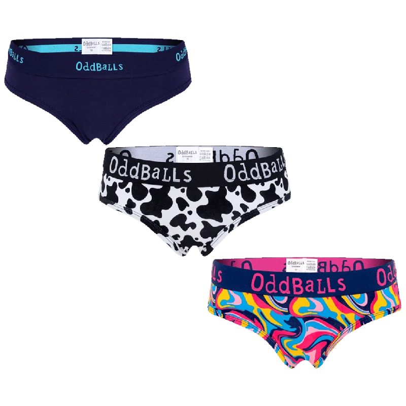 Pay Less Cowboy Blues Bundle - Ladies Briefs 3 Pack Bundle