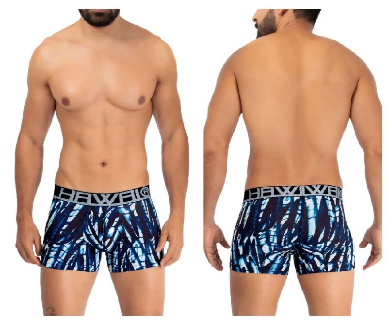 Today's Special HAWAI 42172 Printed Microfiber Trunks Color Dark Blue
