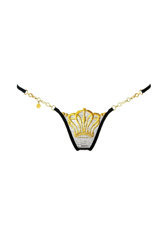 Clearance Items Queen of Love (Black) Luxury G-String