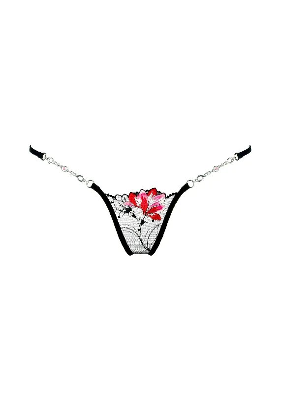 Fantastic Deals Red Flower Luxury G-String