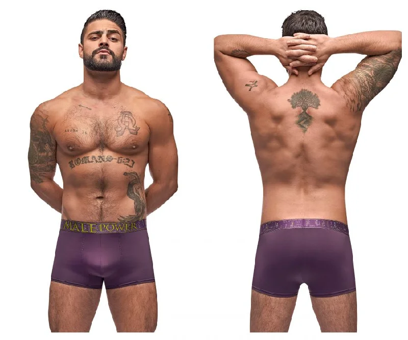 Overstock Clearance Male Power 150-249 Avant-Garde Enhancer Short Color Eggplant