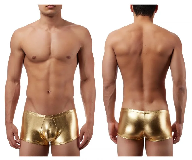 Hot Buy Male Power 153070 Heavy Metal Mini Short Boxer Briefs Color Gold