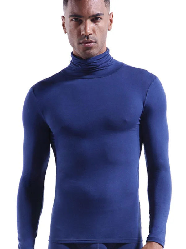 Weekend Offers You Can't Ignore Men's Turtleneck Thermal Top Base Layer Shirts