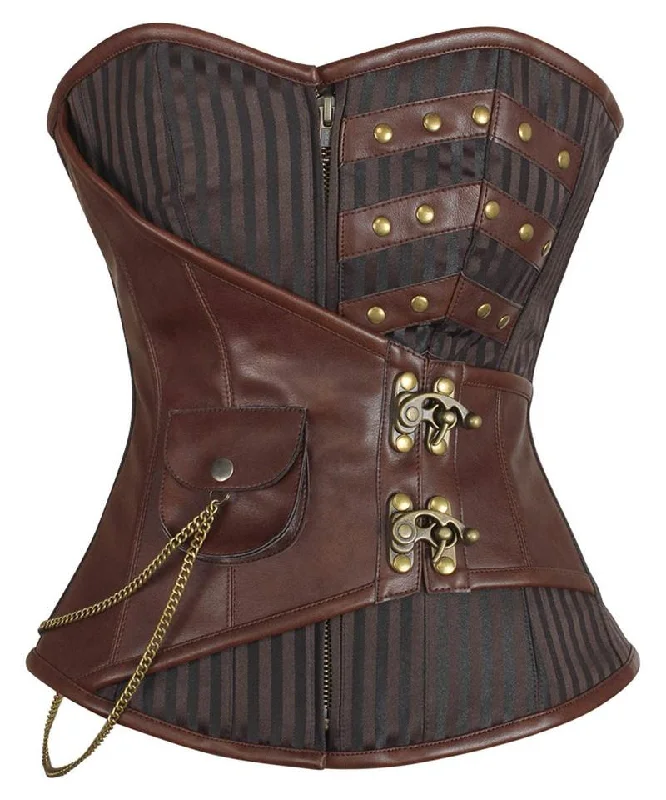 Daily Deals Nahtasha Brocade Steampunk Corset