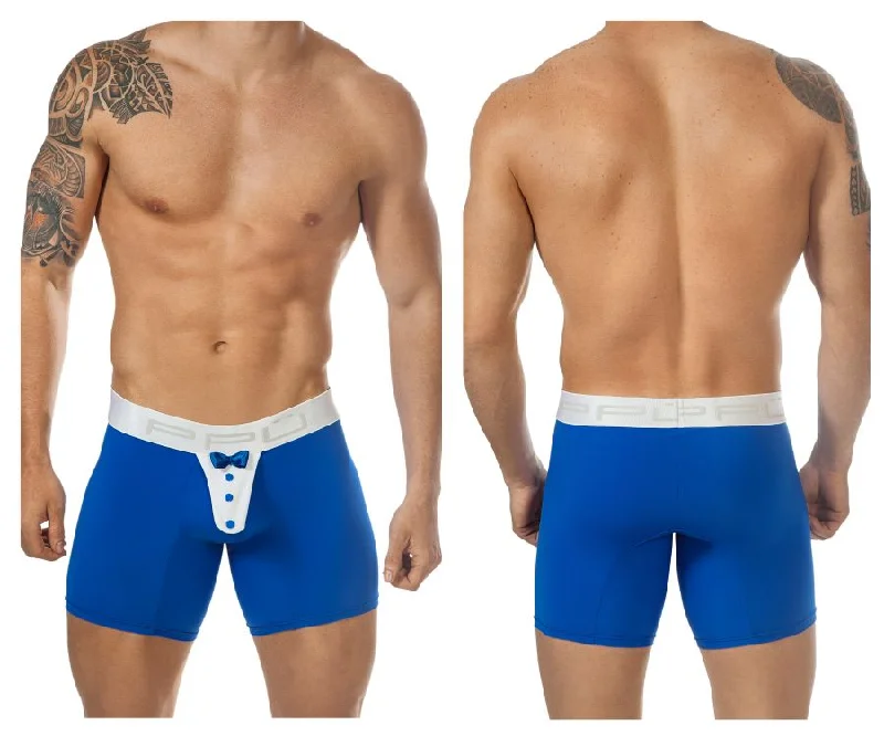 Now or Never PPU 1325 Tuxedo Boxer Briefs Color Blue