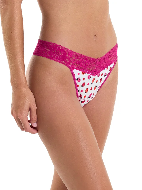 Closeout Printed Dreamease® Original Rise Thong Do Or Dot